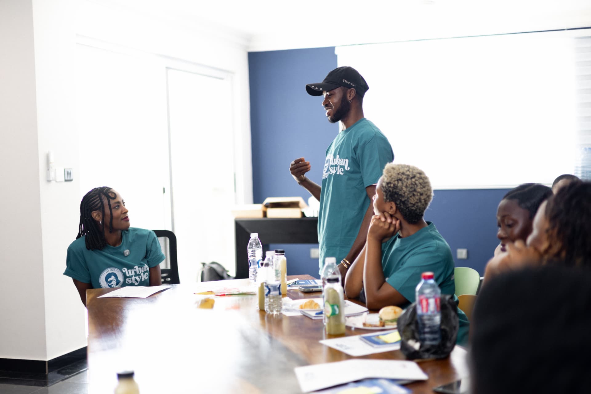A provider sharing his perspective during the Urban Style training session